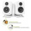 2Pack Tilted Computer Bookshelf Speaker Holder for  MR4 MR3 MR3BT Studio Monitors Risers Desk Stand for Eris E3.5 4