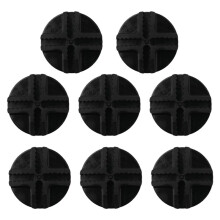 Wire Square Plastic Connectors For Modular Organizer Closet And Wire Grid Square Storage Shelving Unit, Set Of 8 (Black)