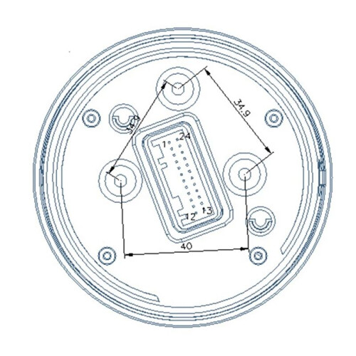 Universal LCD Digital Speedometer Odometer Tachometer Cylinders Gear Odometer Tachometer Trip Meter for 2