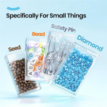 64 Jars Storage Containers for Rice Pearl Art Kits for Adults, Portable Storage Organizer for Rice Pearl Accessories