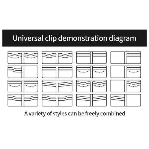 DIY Wallet Design Leather Template Paper Stencils Handcraft Leather Tool Universal Short Clip Template 2