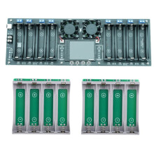 Testeur de Capacité et de Résistance pour Batteries 18650 à 8 Canaux + Support pour 2 Batteries 21700 - Testeur de Résistance Interne
