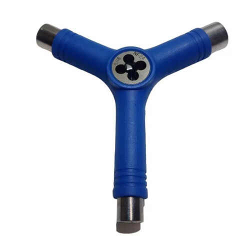 Multi-Function Skate Y-Tool, Portable Skateboard Wrench Tool with Allen Key Screwdriver for Skateboard Maintenance Black 1