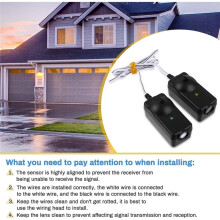 Kit Sensore di Sicurezza 41A5034, Ricambio per Sensore per Porta da Garage per /Chamberlain/per Liftmaster, per Liftmaster, 1 Set