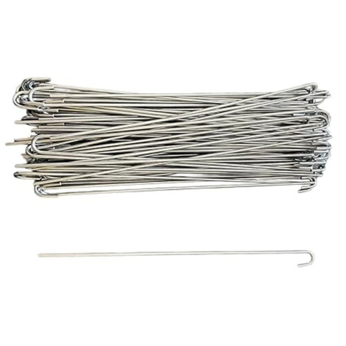 100 Peças de Abraçadeiras de Cerca de Arame de 25 cm (10 Polegadas) para Serviço Pesado, com Ganchos para Cerca de Arame e Ripas para Cerca de 2