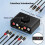 Upgrade Audio Amplifier AV Switcher 3.5mm for RCA Headphone/Mobile Phone/Computer Speaker Volume Amplifier Switcher 3