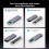 M2 SSD Case NVMe/ SSD Enclosure Adapter 10Gbps USB 3.2 Gen2 USB C External Enclosure Tool-Free 5