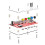 ATX 24Pin Power Supply Splitter Acrylic Case Kit ADJ Voltage Knob Touching Sensor  Power Module 5