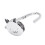 Cat Cartoon Foldable Silver Tone Handbag Hook Antislip Rubber Base Bag Holder 4