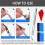 10 PCS Vinyl Wrap Tools, Car Vinyl Wrap Squeegee Smoothing Tools, Window Tint Application Kit with Squeegee, 4