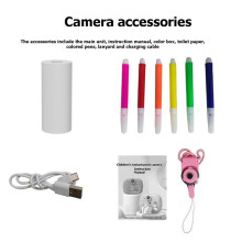 HD Print Camera Cute Interesting Thermal Paper Instant Print Photo Video Outdoor Travel Camera Support Memory Card