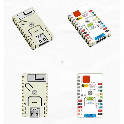 För M5Stack M5Stamp C3U Mate för M5Stack Stamp C3U IoT-Utvecklingskort EPS32-C3 RISC-V Kärnkort 2