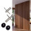 360 Degrees Conceal Pivot Hinge Set for Wood Slats Screen Partition Divider 2