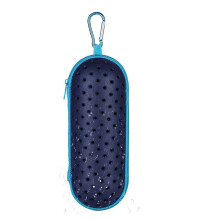Swim Goggle Case for Swimming Goggles, EVA Carrying Case with Drain Hole Zipper Sunglasses Case with Clip