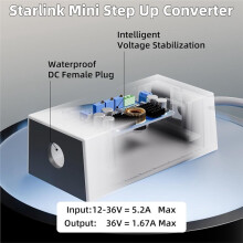 3in1 Power Cable for Starlink Car Adapter with Step Converter PD/QC Output DC60W Cigarette Lighter Adapter