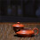 120ml Chaozhou Vermilion Clay Teapot - Half Handmade Tea Set 7