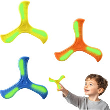 3Pcs Boomerang,Boomerang for Kids, Easy-to-Throw Boomerang for Adults, Fluorescent Frisbee for Kids, Safe Return boomerang for Outdoor, Outing