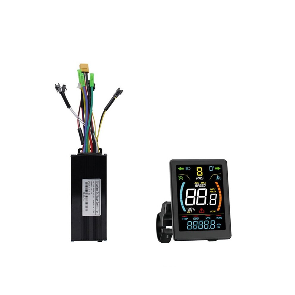 36V 48V 30A E Bike Sine Wave Controller With Dz32 Color Lcd Display Tri-Mode E Scooter Lithium Battery Upgrade Kit 4713160615071