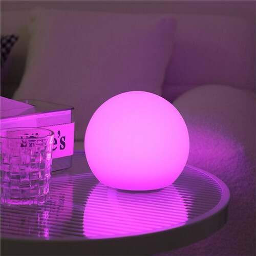 LED  Light LED Spherical Table Lamp Timer Dimming and 16 Color Remote Control Brightness Adjustment for Bedroom 15CM 1