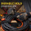 Adjustable Cable Strap, 5m X 25mm, Reusable Cinch Strap, Strong Grip, Hook and Loop Multi-Purpose Fastening Strap Kit. 4