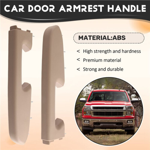 Car Door Armrest Handle Replacement Kit Front Grab Handle Repair Kit for  Silverado  Sierra Beige 1