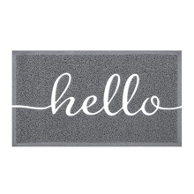 Zerbino Aggiornato per Esterni, Zerbino Hello per Interni, Tappetino Durevole, Tappeto Antiscivolo, Zerbino Anteriore Che Assorbe Ultra Fango, Facile