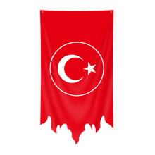 (Turkey) 2026 World Cup Flag 70x130cm Wall Hanging Banner Sports Fan Cheering Home Party Decor