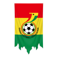 (Ghana) 2026 World Cup Flag 70x130cm Wall Hanging Banner Sports Fan Cheering Home Party Decor
