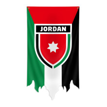 (Jordan) Wall Hanging Flag 70x130cm 2026 World Cup Supporter Cheering Home Wall Art Decor