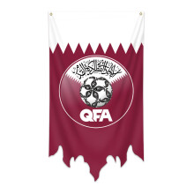 (Qatar) Wall Hanging Flag 70x130cm 2026 World Cup Supporter Cheering Home Wall Art Decor