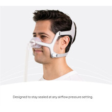 Für AirTouch N20 - Premium-CPAP-Zubehör, Inklusive Nasenkissen, Winkelstück und Rahmensystem - Kopfband Nicht Enthalten (Größe L)
