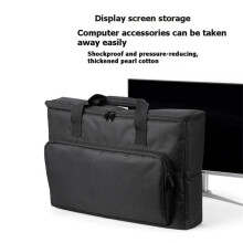 Borsa per il Trasporto di Monitor da 24 Pollici con Imbottitura In Schiuma Antiurto, Protezione Completa, Borsa Portatile per Schermo del Computer da