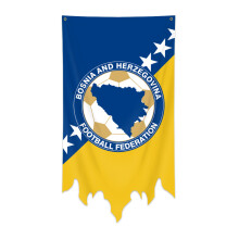 (Bosnia and Herzegovina) 2026 World Cup Flag 70x130cm Wall Hanging Banner Sports Fan Cheering Home Party Decor