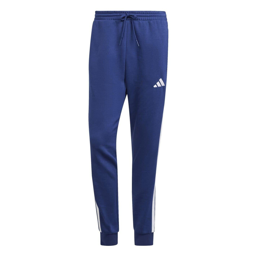 Adidas (3Xl, Navy/White) Mens Essentials Stripe Tapered Joggers White