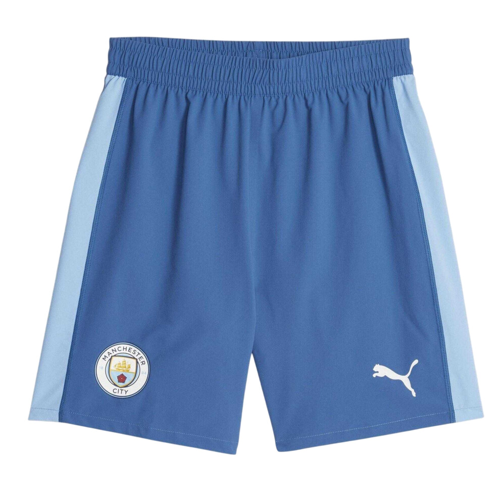 Puma (L, Lake ) Mens Cb Promo Manchester City Fc Football Shorts Blue