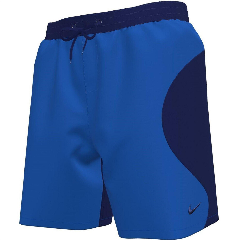 Nike (S S, Crystal) Mens Recycled Nylon Swim Shorts Multicoloured