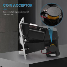 3X Multi Coin Acceptor Electronic Roll Down 4P Port Seletor de Moedas EletrôNicas MáQuina de Venda AutomáTica Resgate de Ingressos para Jogos de