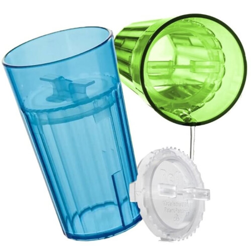 Cup Bundle 2-Pack Montessori Weaning Training Toddler Open Cup, Slow-Spill ,360 Rim Training Cup 2
