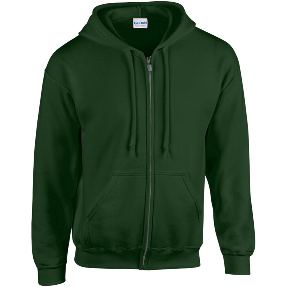 Gildan (Xl, Forest ) Heavy Blend Unisex Adult Full Zip Hooded Sweatshirt Top Green