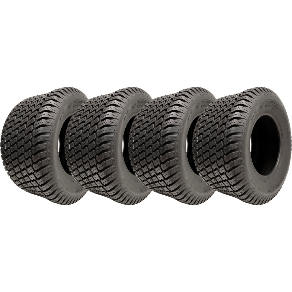Parnells 20X10.00-10 Lawnmower Tyres 4-Ply Multi Turf Grass P332 Road Legal (Set Of 4)