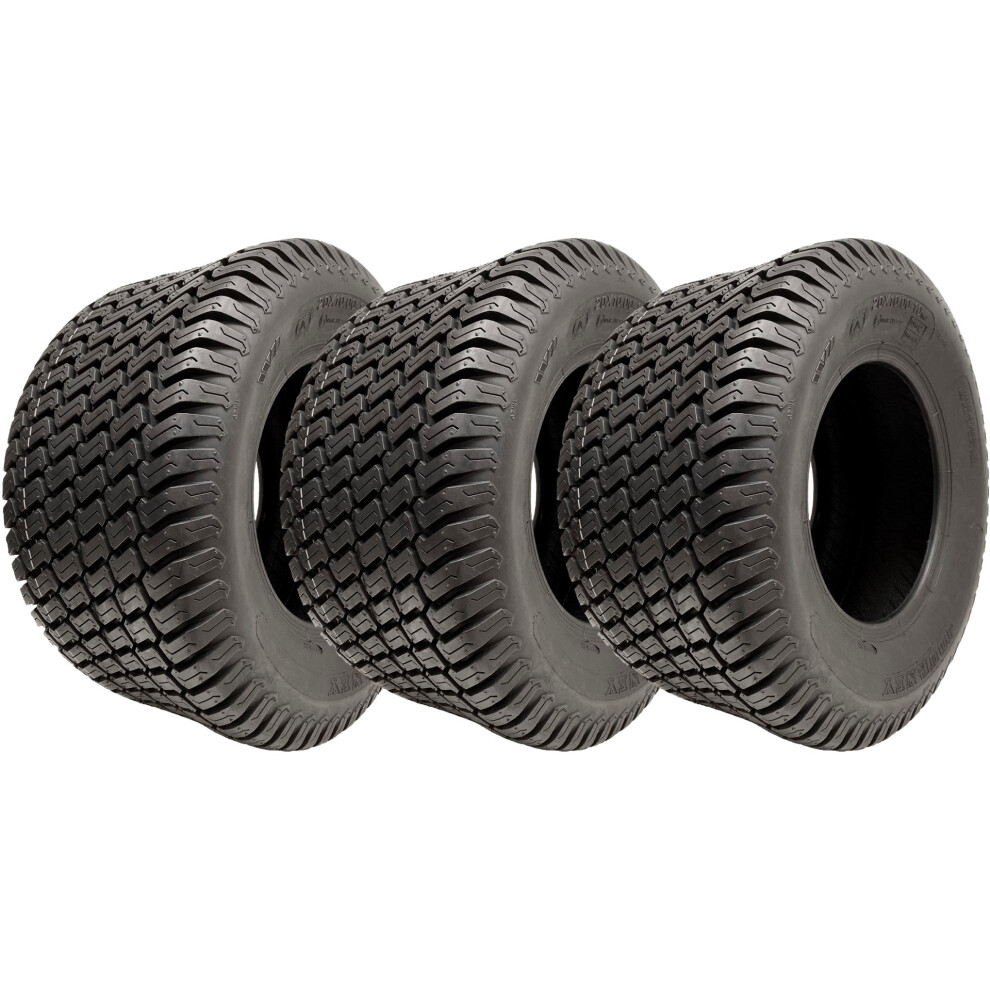 Parnells 20X10.00-10 Lawnmower Tyres 4-Ply Multi Turf Grass P332 Road Legal (Set Of 3)