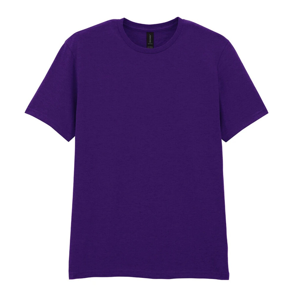 Gildan (S, Fan Dark ) Mens Softstyle Ringspun Cotton T-Shirt Purple
