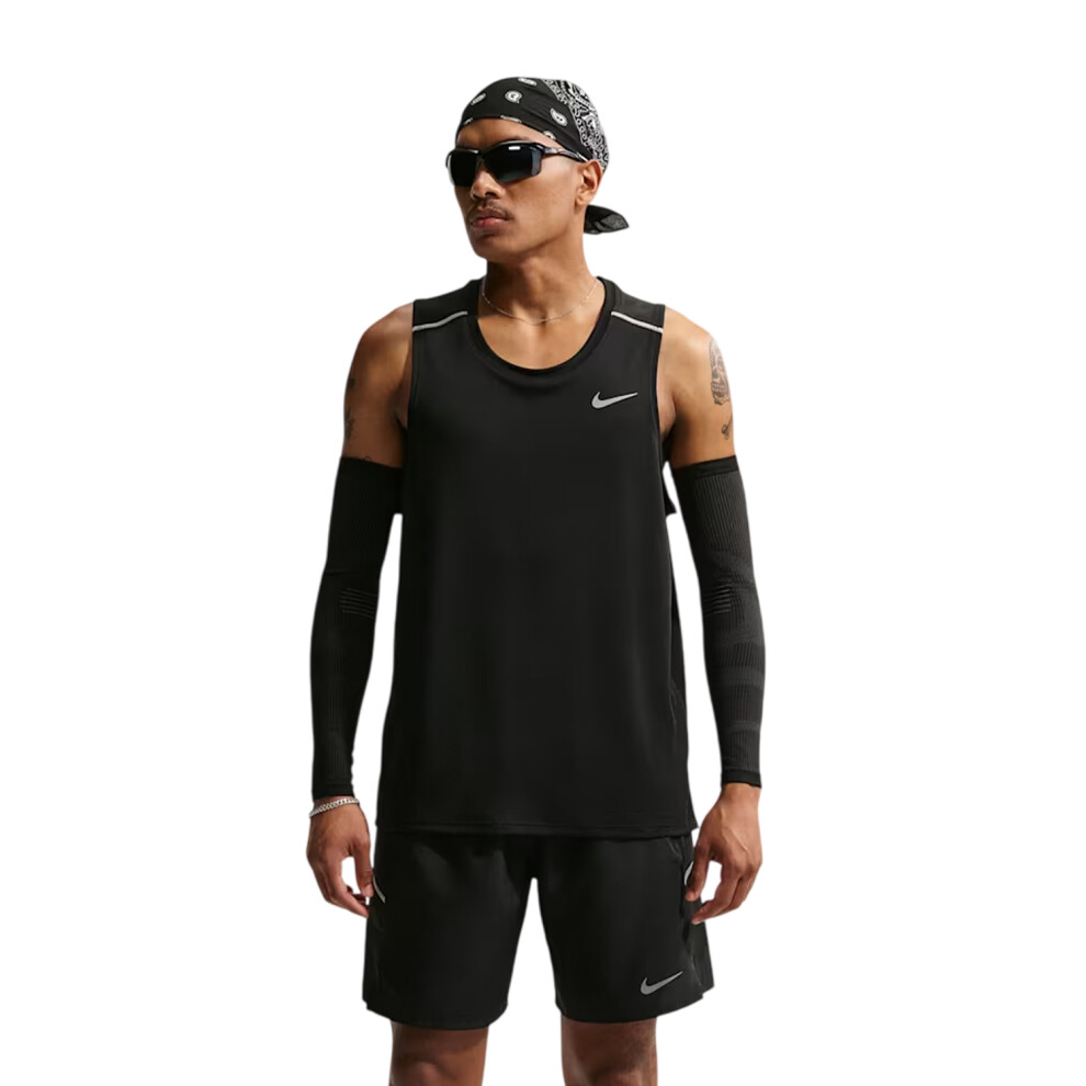 Nike (M, ) Mens Miler Tank Top Black