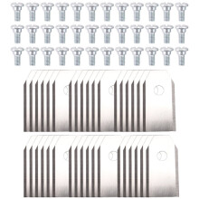36PCS ReplacementBlades for Navimow I105N/I108N/I110N/ H500N/H800N/H1500N/H3000N Robotic Lawn Mower with Screws,B