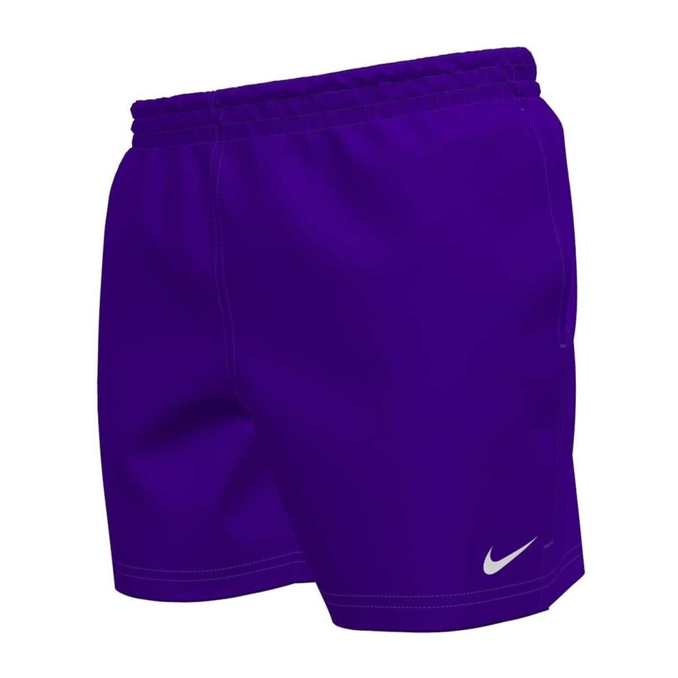 Nike (S, Court ) Mens Embroidered Logo Regular Swim Shorts Purple