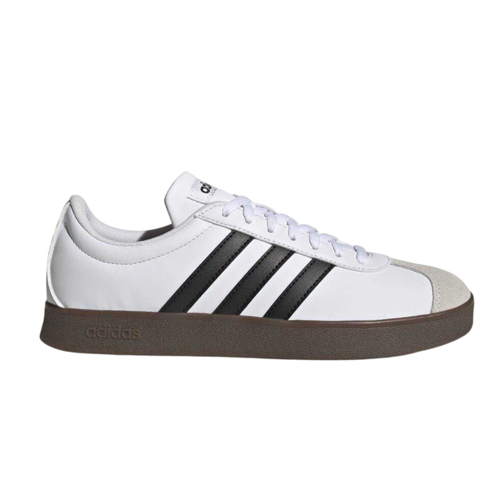 Adidas (6.5 Uk, White/Black/Gum) Womens/Ladies 3 Stripes Synthetic Trainers Black
