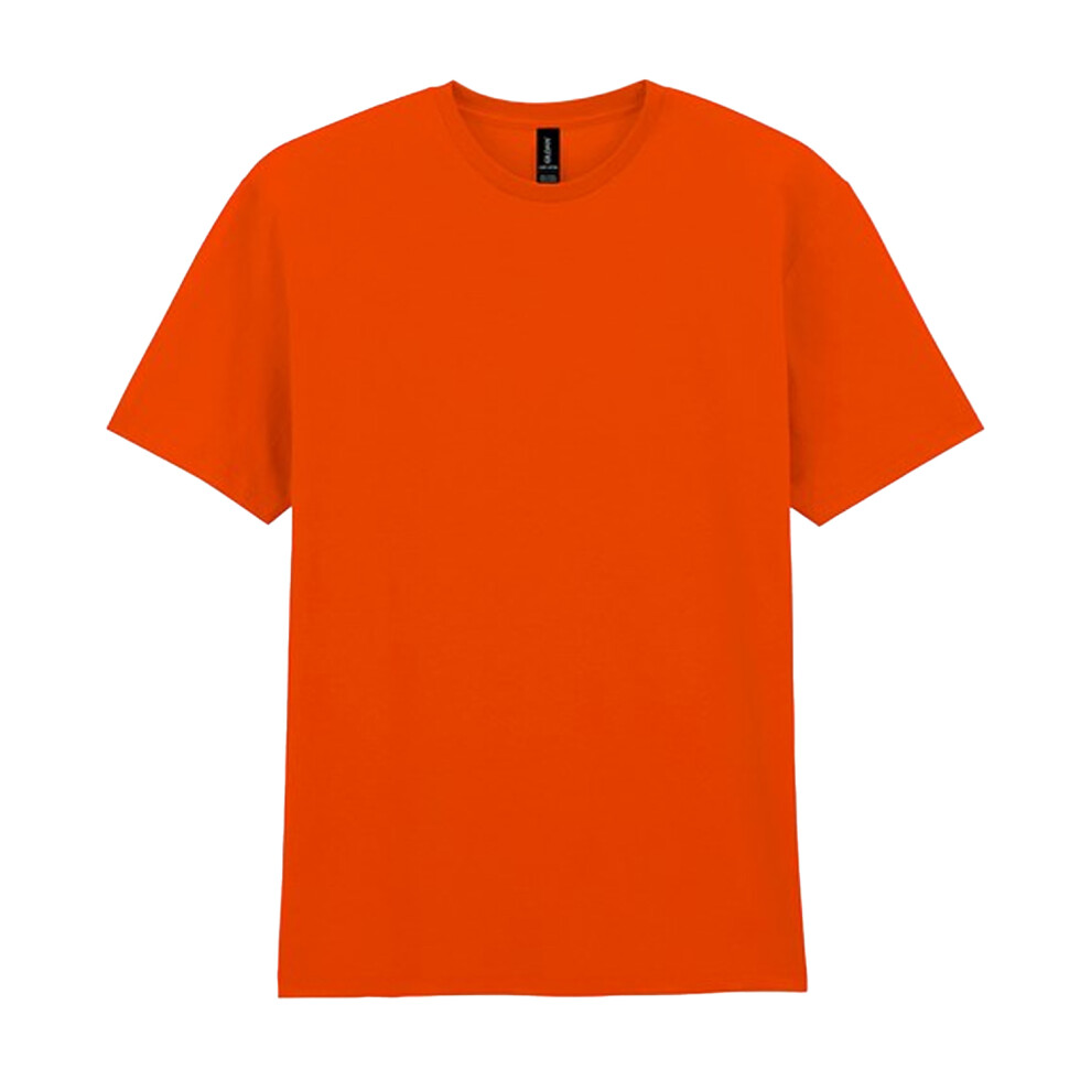 Gildan (S, ) Unisex Adult Cotton Lightweight T-Shirt Orange