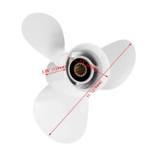 For 40-60HP Marine Propeller 11 X 15-G Boat Outboard 663-45943-02-EL 3 Blades 13 Spline Tooth