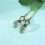 Set of 4 Vintage-Style Clear Fan Pull Ceiling Fan Chain Pulls Crystal Prism 2
