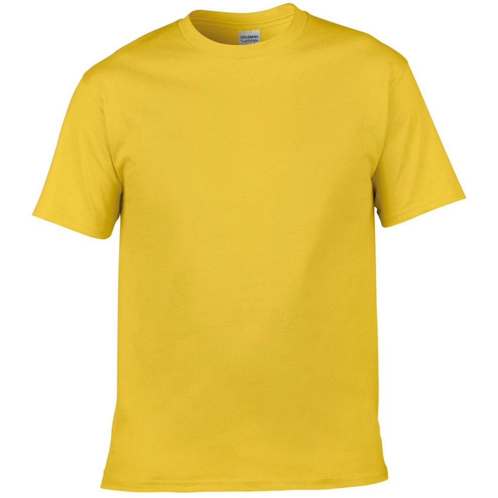 Gildan (S, Daisy) Mens Soft Style Ringspun T Shirt Multicoloured